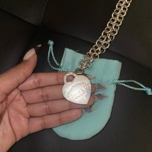 Tiffany & Co. Large Heart Necklace - 100% Authentic